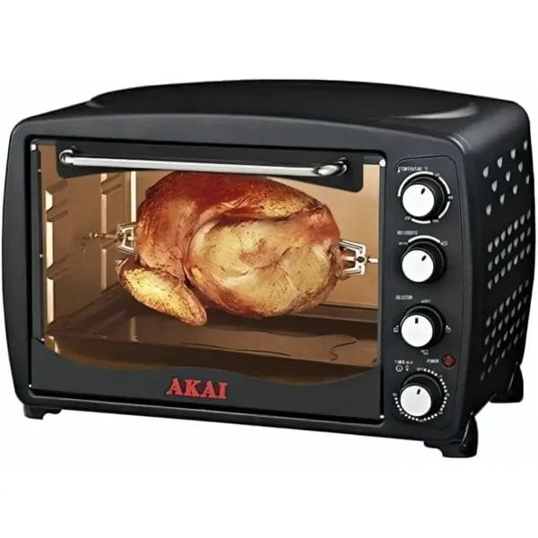 فرن كهربائي اكاي ، 55 لتر، 2200 وات ، - اسودAk-of55L