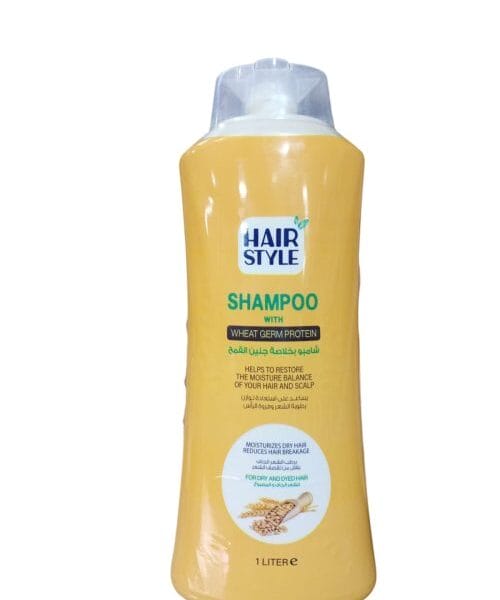 هير ستايل شامبو بخلاصة جنين القمح للشعر الجاف 1 لتر