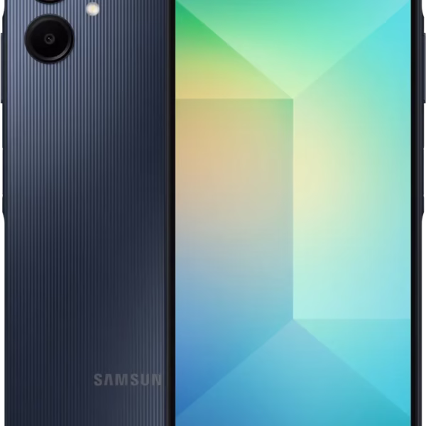 موبايل سامسونج جلاكسي A06، ثنائي الشريحة، ذاكرة داخلية 128 جيجابايت، رامات 6 جيجابايت، شبكة الجيل الرابع إل تي إي، أسود